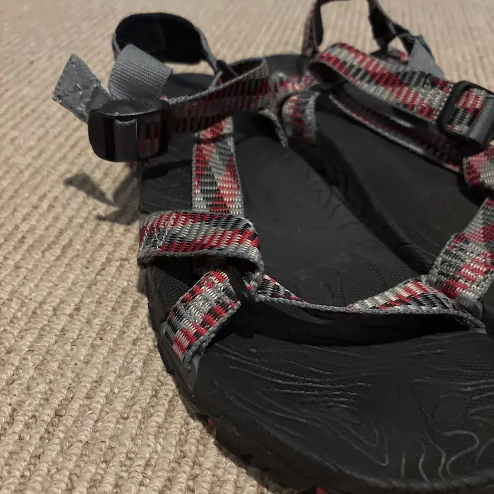 THE NORTH FACE Comfort Hiking Strappy Sandals Gray Orange Size men's US 12 - Picture 5 of 16